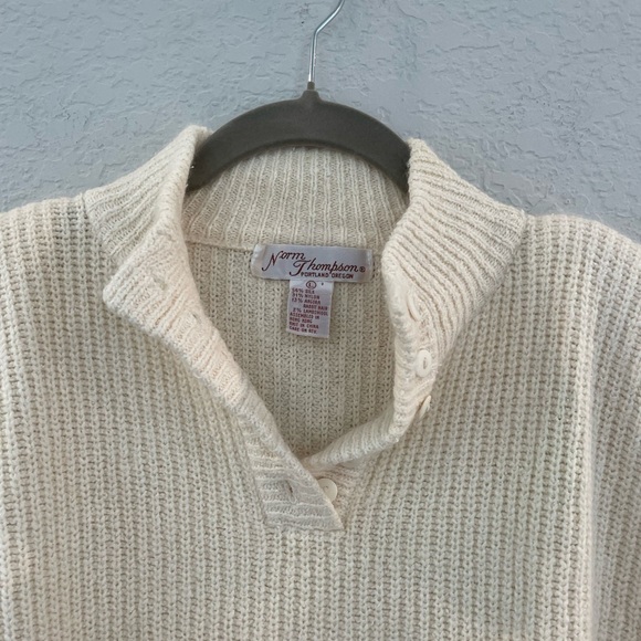 Vintage Silk & Rabbit Hair Blend Vintage Soft Cozy Chunky Sweater Size Large - Picture 7 of 8